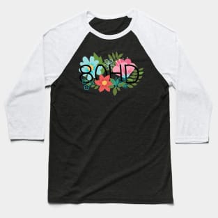 80HD Floral Baseball T-Shirt